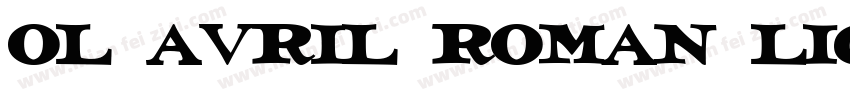OL Avril Roman Light字体转换